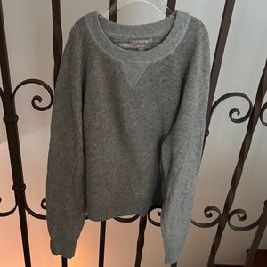 J. Crew Classic Gray Crew Neck Sweater